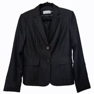 Calvin Klein Dark Gray Women's Blazer